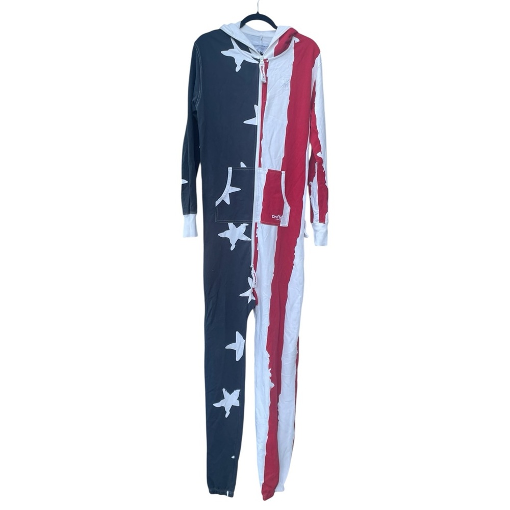 OnePiece Norwegian Original American Flag Jumpsuit, Unisex, Size M,‎ EUC